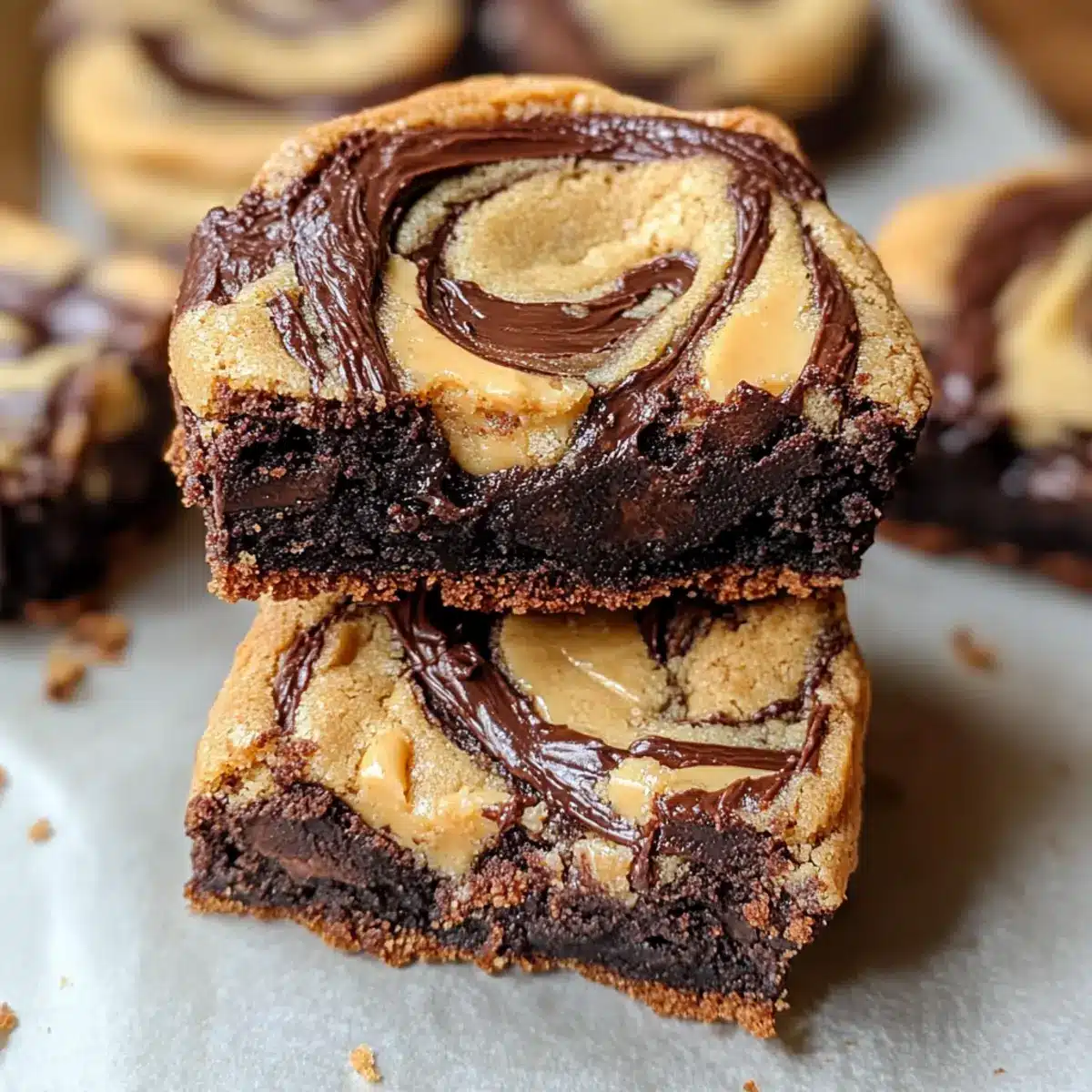 Erdnussbutterbrownie