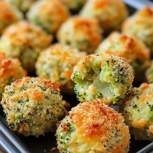 Gebackene Brokkoli-Käsebälle