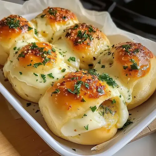 Butterkäse Knoblauchbrötchen