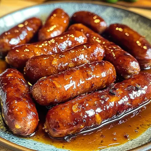 Honig glasierte Würstchen