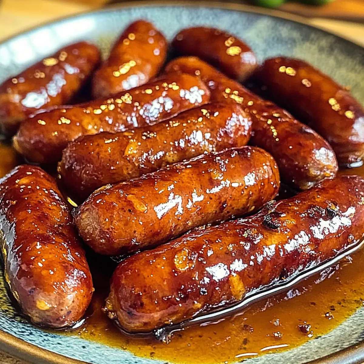 Honig glasierte Würstchen