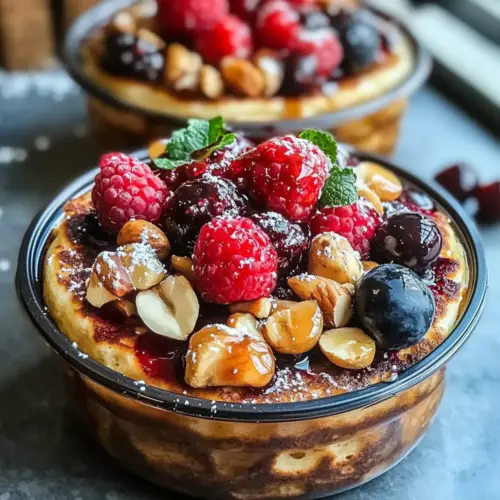 Gebackene Protein-Pancake-Schalen