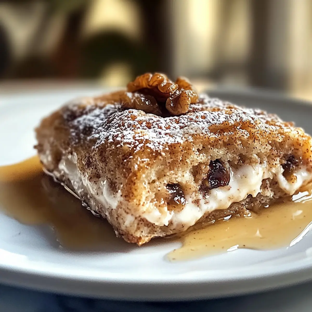 Zimtrolle gebackenes Haferflocken